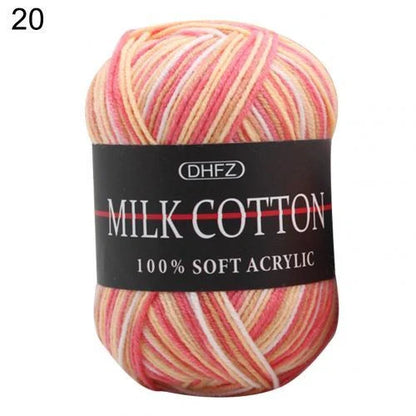 Multi-color jacquard knitting yarn for vibrant DIY projects
