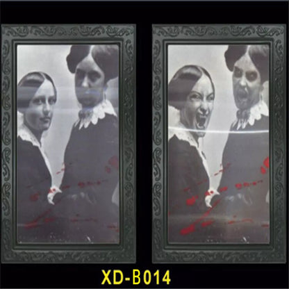 3D People Ghost Festival Changing Photo Frame with visual illusion effect for Halloween