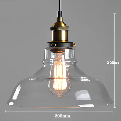 Nordic retro glass chandelier with fishing line design and LED lighting in amber, soot, or transparent finish