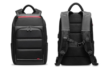A sleek and versatile waterproof backpack with a USB charging port, perfect for the modern professional on the go.