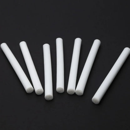 Pack of 7.5x125mm acetate fibre cotton swabs for humidifier wicks, trimmable length for stable fog output
