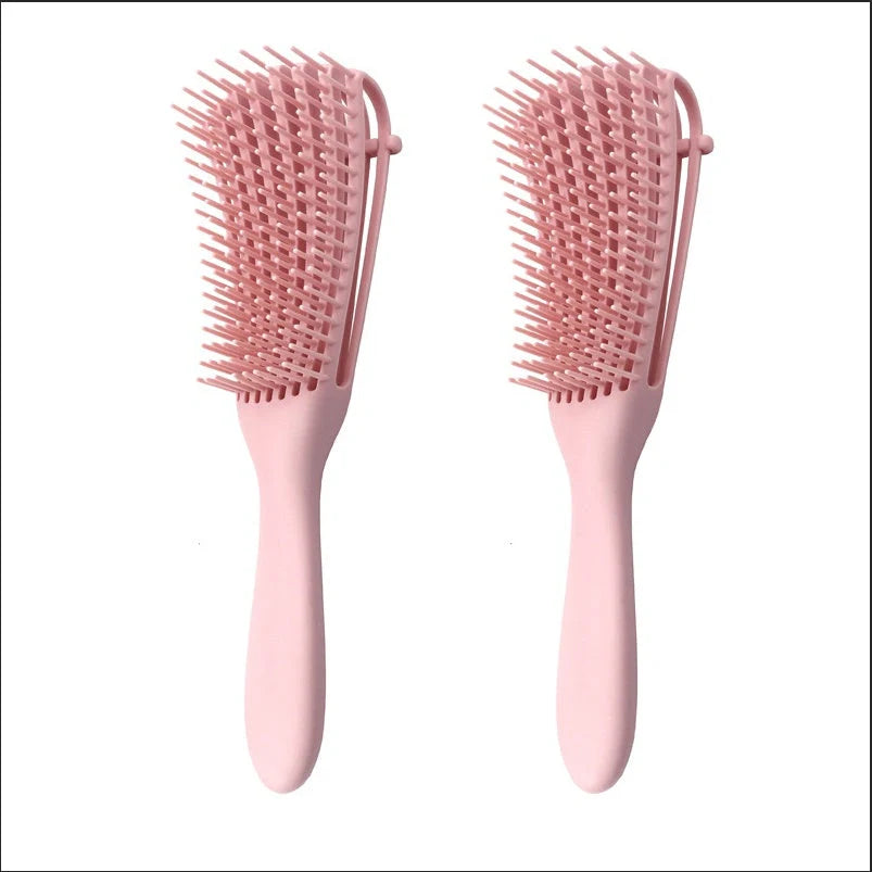 Knotted Haircut Massage Octopus Curling Comb in various colors for gentle detangling and scalp massage