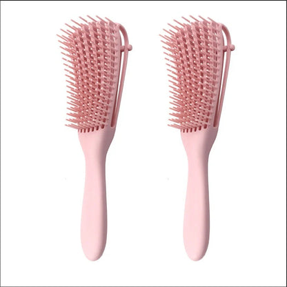Knotted Haircut Massage Octopus Curling Comb in various colors for gentle detangling and scalp massage