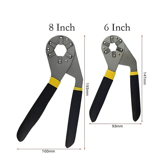 MagicWrench 14-in-1 adjustable tool showing six-angle design in 6-inch size with tool steel construction