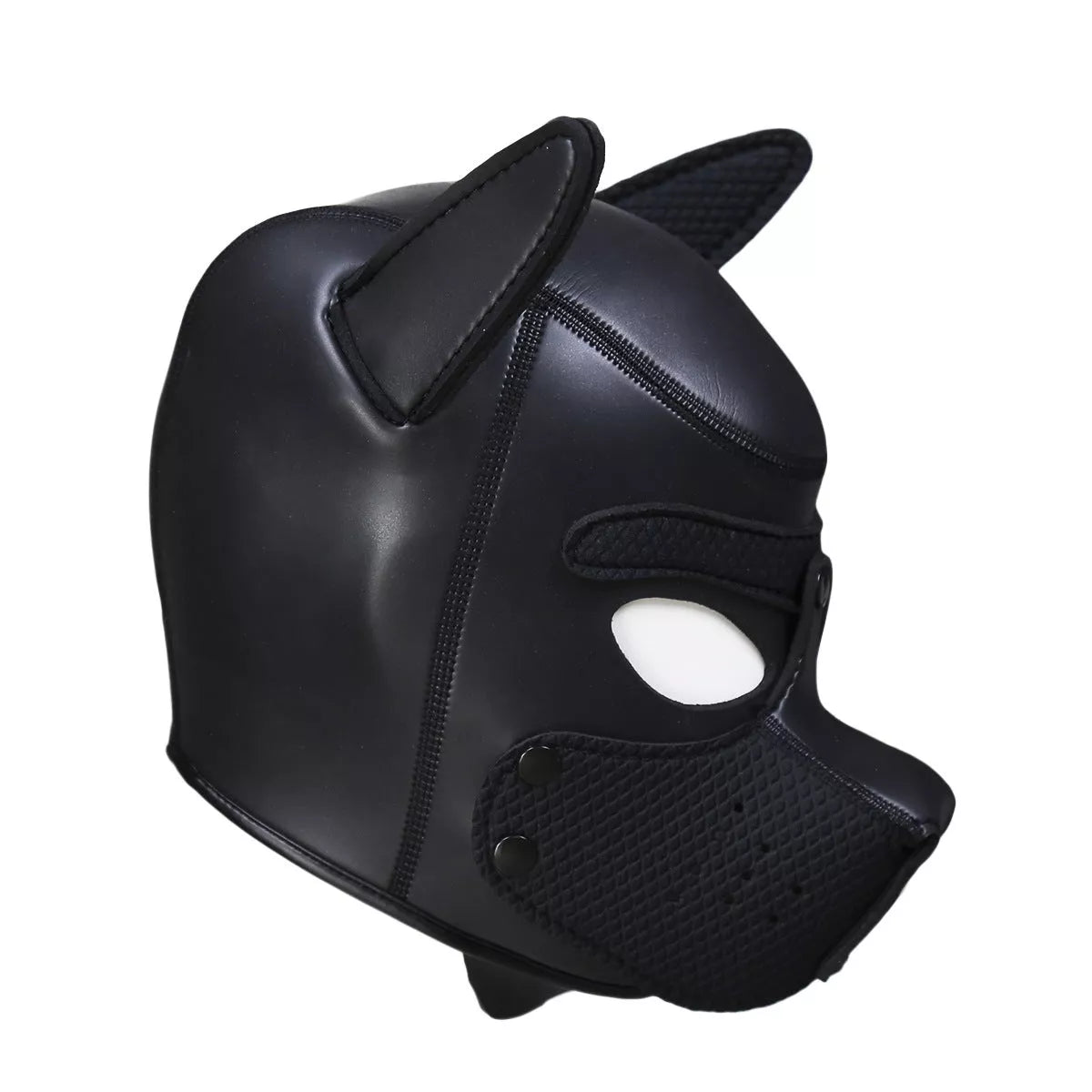 Adjustable CR Rubber Dog Headgear in multiple colors for secure fit
