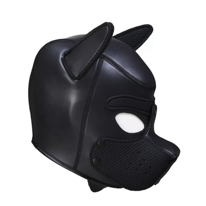 Adjustable CR Rubber Dog Headgear in multiple colors for secure fit