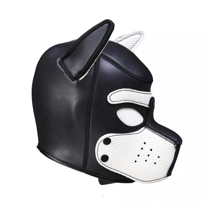 Adjustable CR Rubber Dog Headgear in multiple colors for secure fit