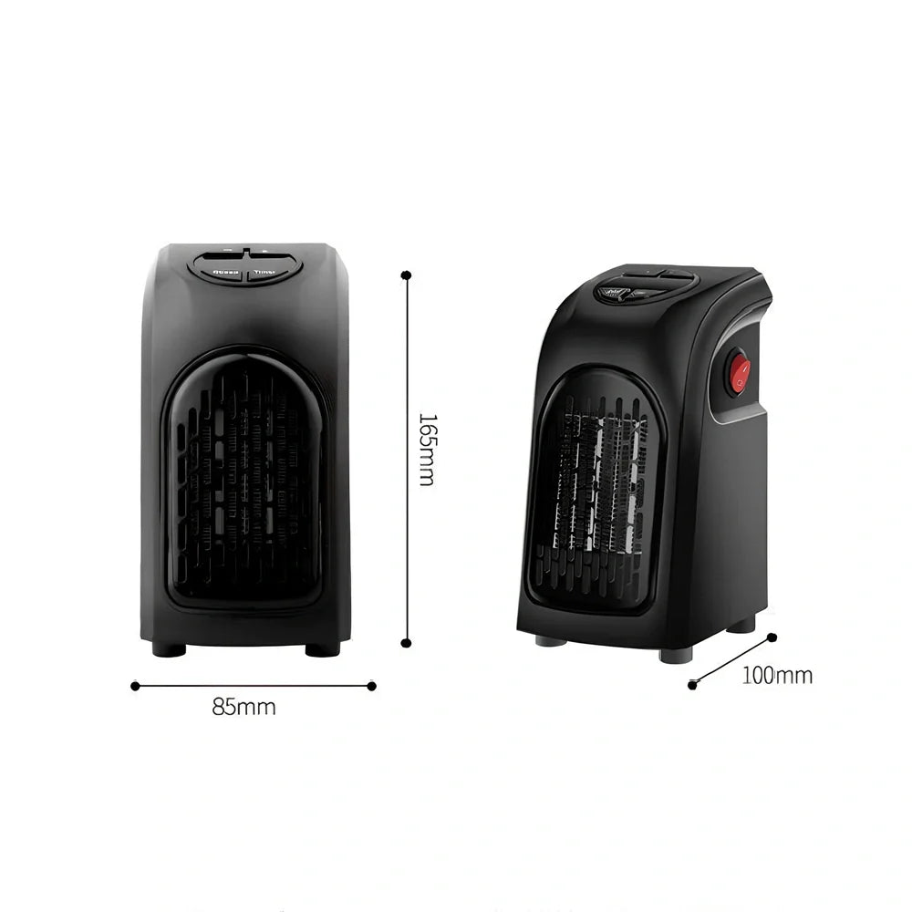 Flame Heater mini household heater with flame retardant ABS construction and 500W heating capacity