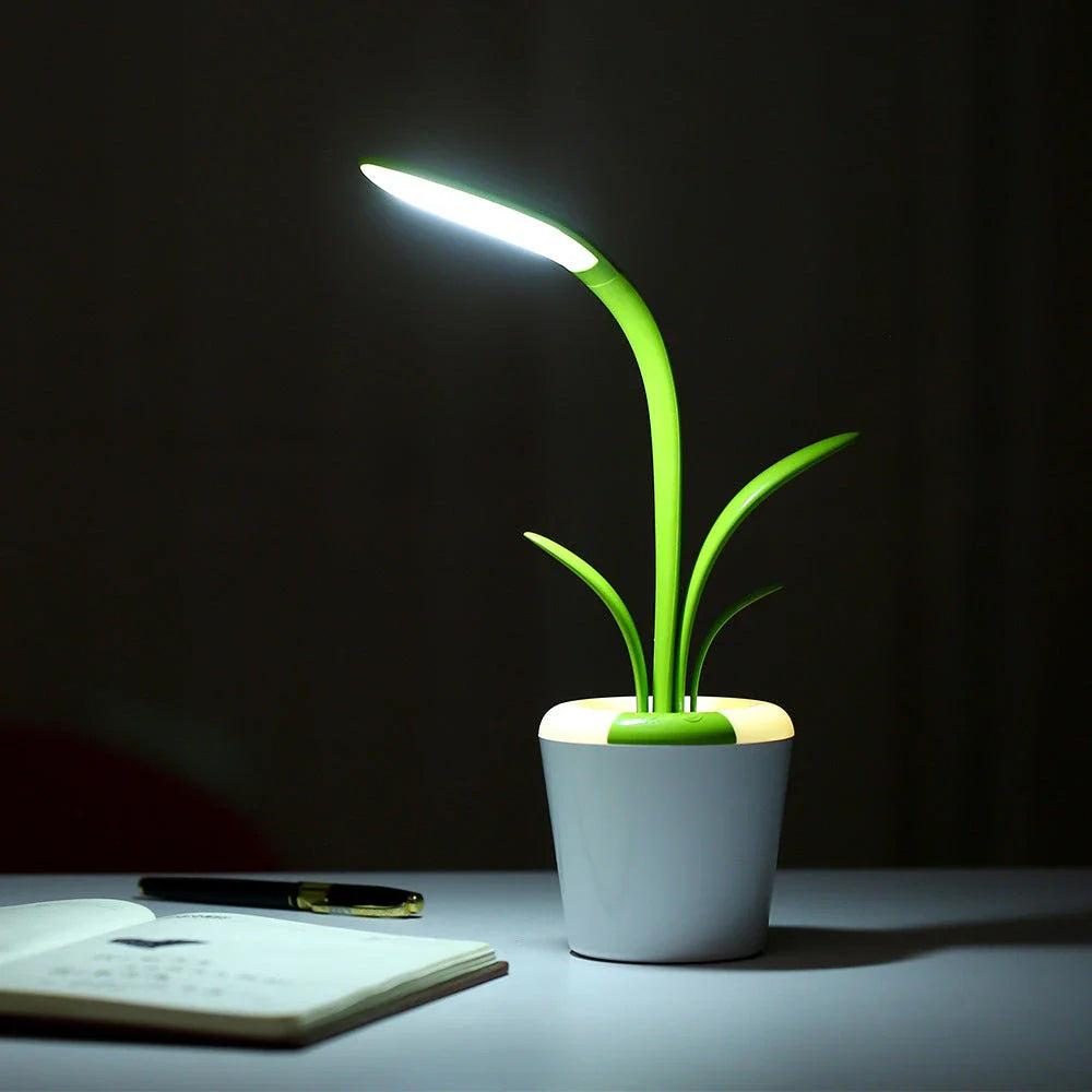 Chic USB-Powered LED Desk Lamp with Adjustable Brightness and Ambient Lighting Modes