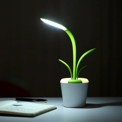 Chic USB-Powered LED Desk Lamp with Adjustable Brightness and Ambient Lighting Modes
