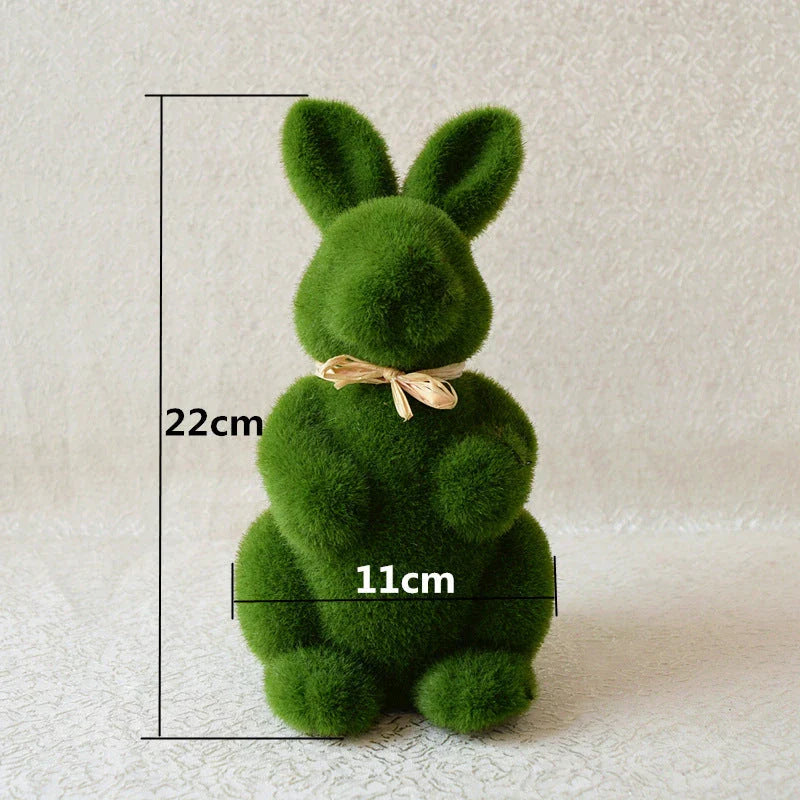 Moss Easter Bunny home decor - a lifelike, low-maintenance foam and artificial grass decoration