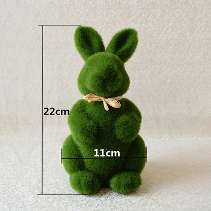 Moss Easter Bunny home decor - a lifelike, low-maintenance foam and artificial grass decoration