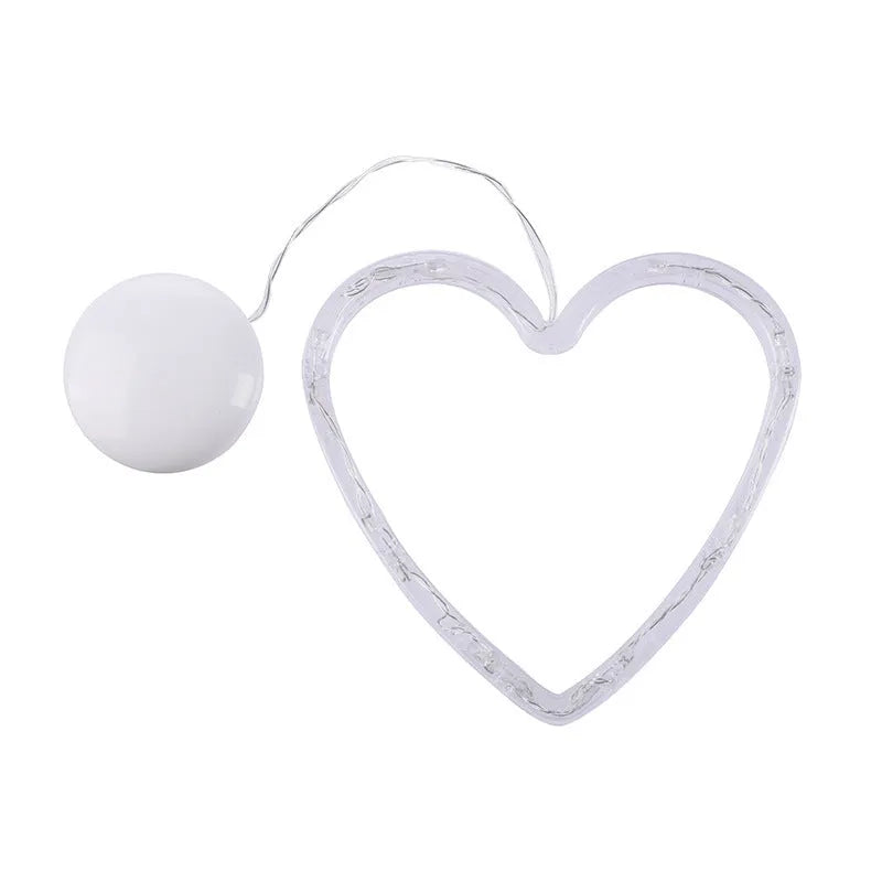 Battery-powered LED Christmas decorative light with suction cups in Santa Claus, elk, and snowman shapes
