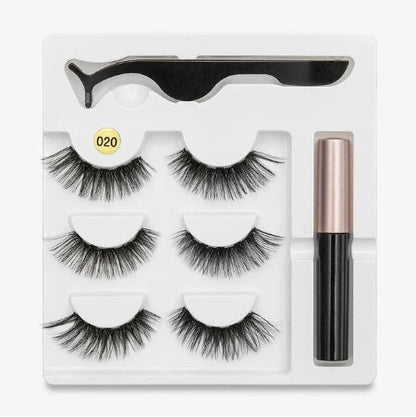 Magnetic false eyelashes for a voluminous, natural look without glue.