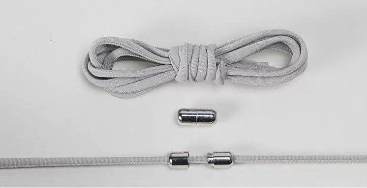Lazy Laces shoe laces with metal buckles in various colors for a secure fit