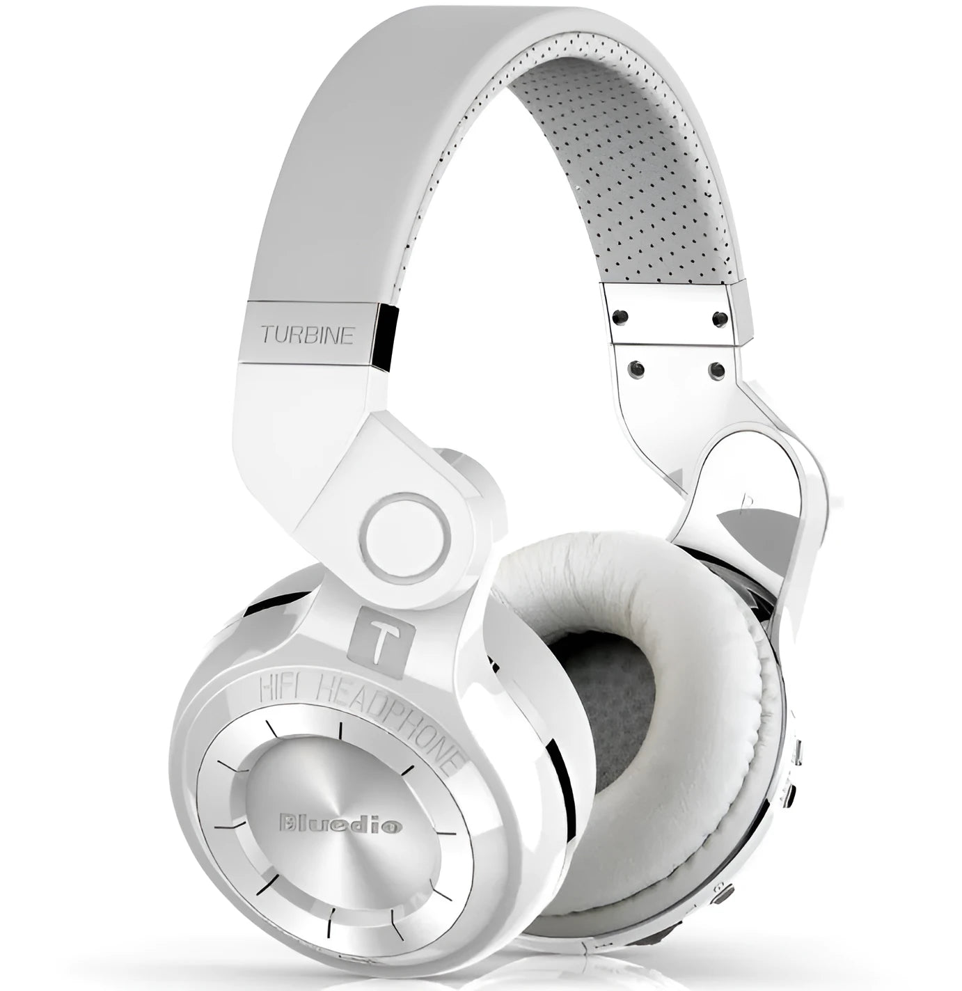 Blue String T2 Smart Edition 4.1 over-ear headset in black with folding metal headband and detachable cable.