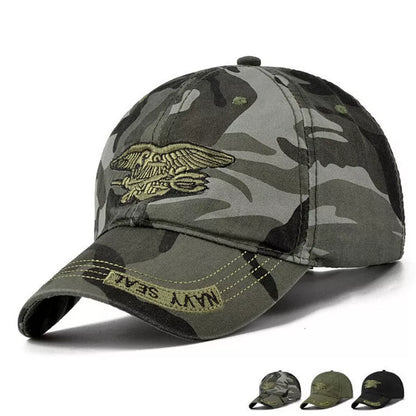 Army Tactical Baseball Cap in black, green, and camouflage - adjustable and durable