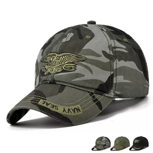 Army Tactical Baseball Cap in black, green, and camouflage - adjustable and durable