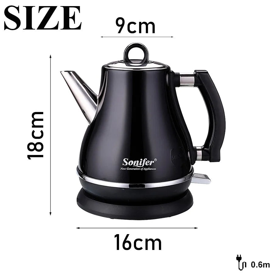 Ceramic teapot set with mother and son pots in literary retro style with 1.2 litre capacity