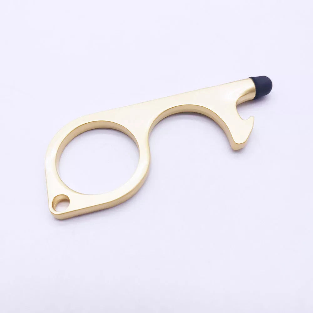 Alloy protective door opener keychain in various colors