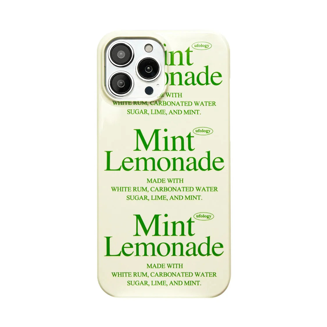 Yellow lemon print on a slim black TPU protective case for an iPhone.
