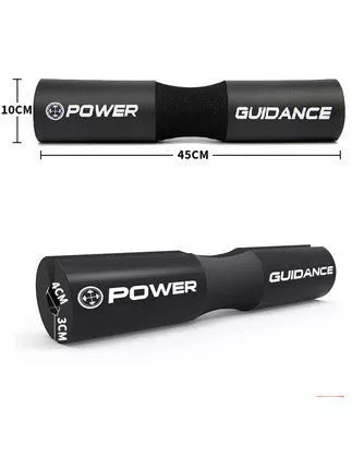 Barbell shoulder pad with high elasticity foam for squats, available in red and black