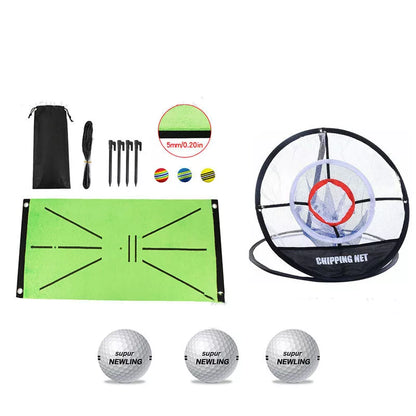 Golf Swing Mark Pad with rainbow balls for indoor practice