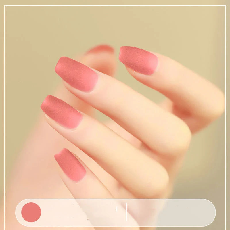 Premium Matte Nail Polish in various chic shades for a flawless, long-lasting finish.
