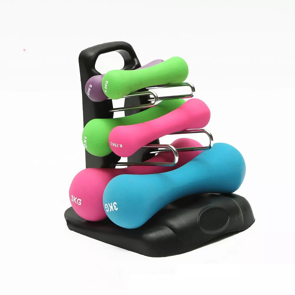 PVC Fitness Dumbbell Rack Holder for home gym organization