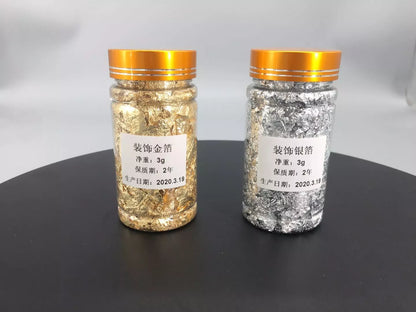 Luxury gold and silver foil paper for crafts and decor projects