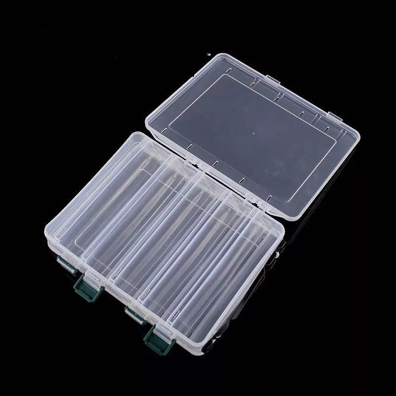White ABS engineering material lure fishing tackle box in two sizes