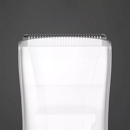 Automatic vacuum hair trimmer for babies with USB charging, blue and white options