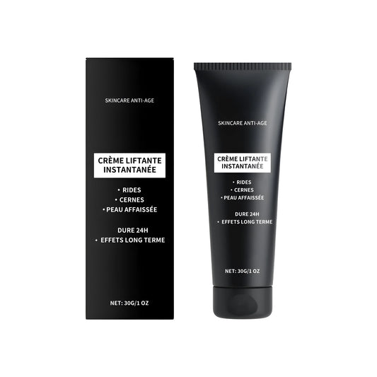 30g glass jar of anti-wrinkle firming cream with hyaluronic acid and vitamin E.