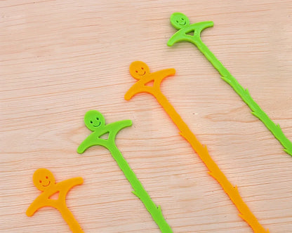 51cm flexible kitchen pipe dredging hook with colour-coded smiling face handles