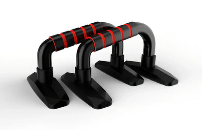 I-shaped push-up bracket with adjustable 10-13cm height, 21cm length, for chest and abdominal training
