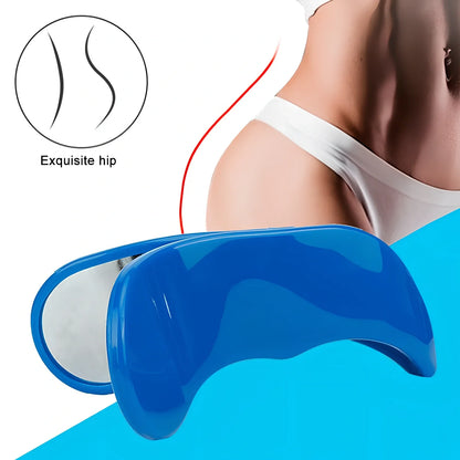 Steel-reinforced pelvic correction trainer in navy blue colour for hip line shaping and posture improvement