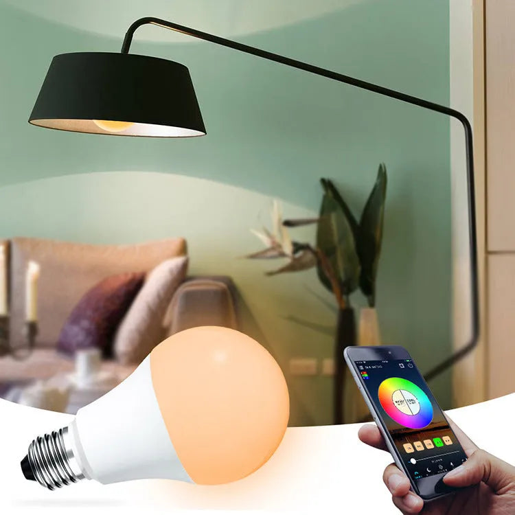 7W LED smart WiFi bulb, E27, 60mm x 117mm, RGBCW colours, 2700-6500K, works with Alexa and Google Home