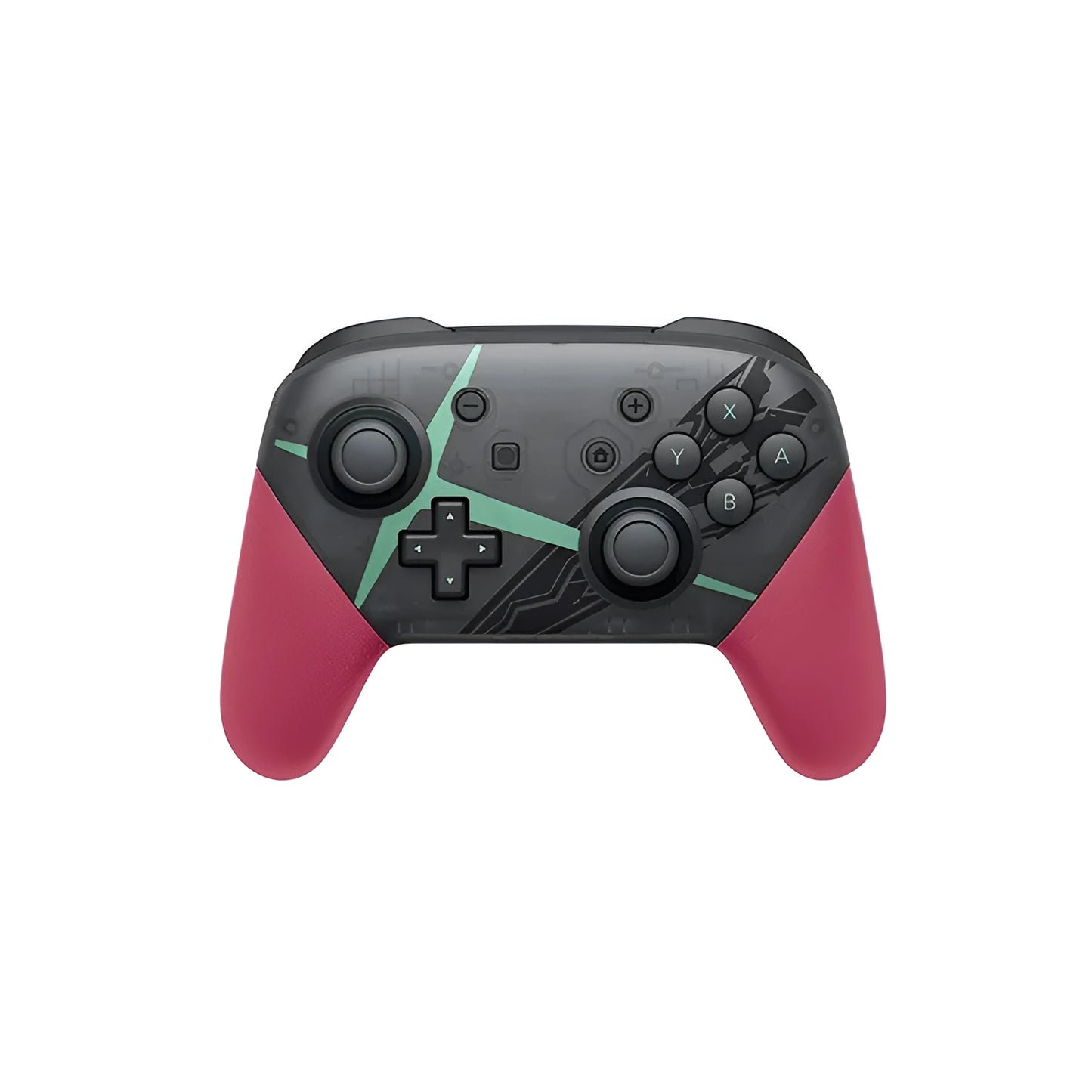 Wireless Bluetooth gamepad with vibration, shown in black, white, red, and green colour variants.