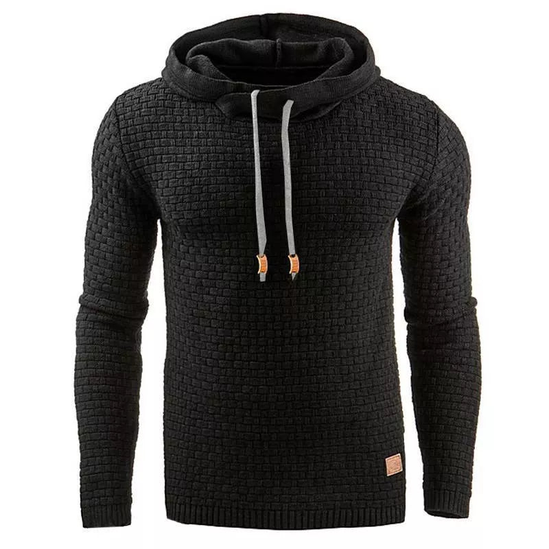 Men's hoodie sweater in various colors and sizes, made from 65% cotton and 35% polyester blend