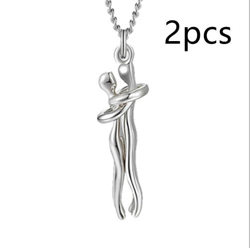 Stylish unisex love necklace with brass pendant in various color options, including rose gold, white black, black gold, and more.