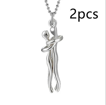 Stylish unisex love necklace with brass pendant in various color options, including rose gold, white black, black gold, and more.