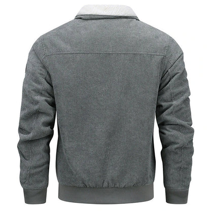 Warm fleece jacket with pockets in various colors, designed for men's cold weather fashion and comfort.