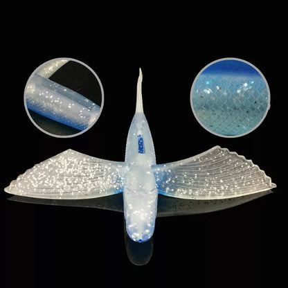 Flying Fish Soft Bait Lure for tuna fishing with realistic 3D design