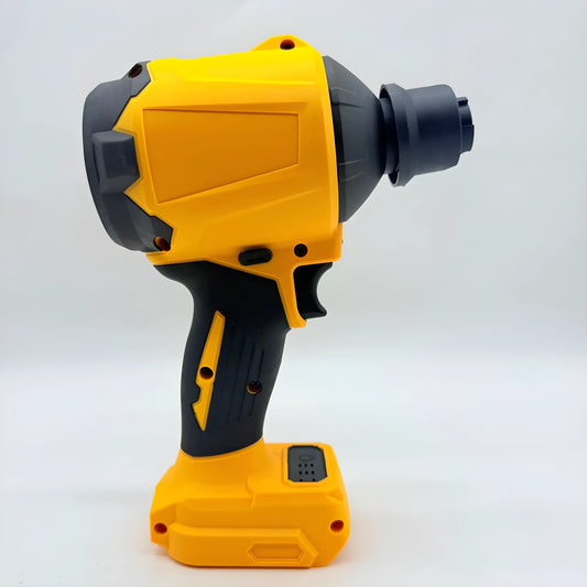 21V lithium battery cordless snow blower and dust cleaner with bare metal head.