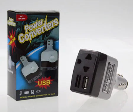 011C model car charger with cigarette lighter plug and USB port for wireless charging
