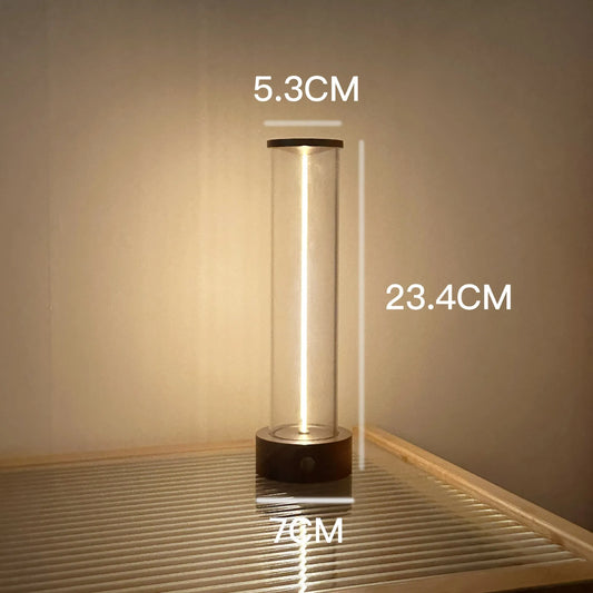 LED line glass magnetic suction light strip with USB charging, dimensions 53mm by 234mm
