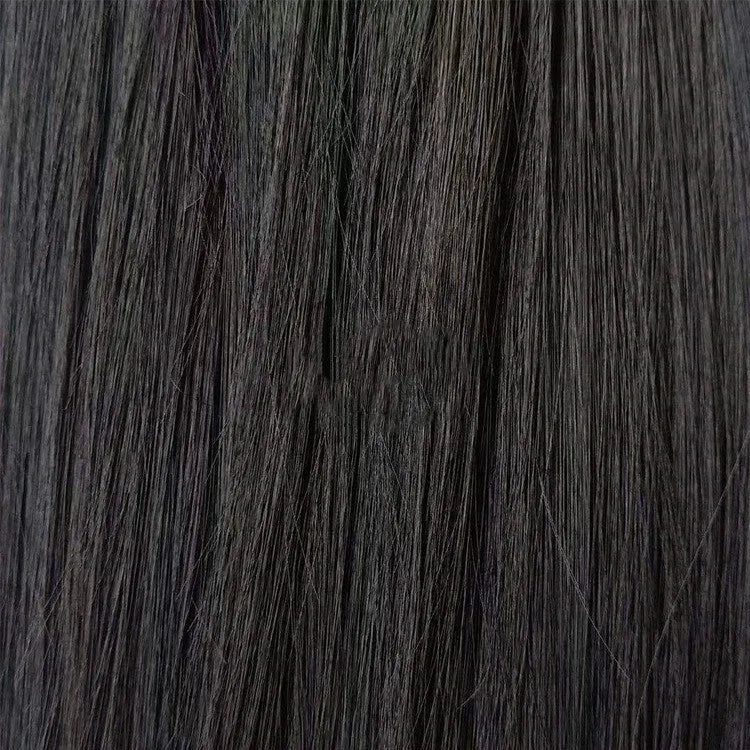 Black big wave front lace wig with long bangs and oblique fringe, long curly style for women