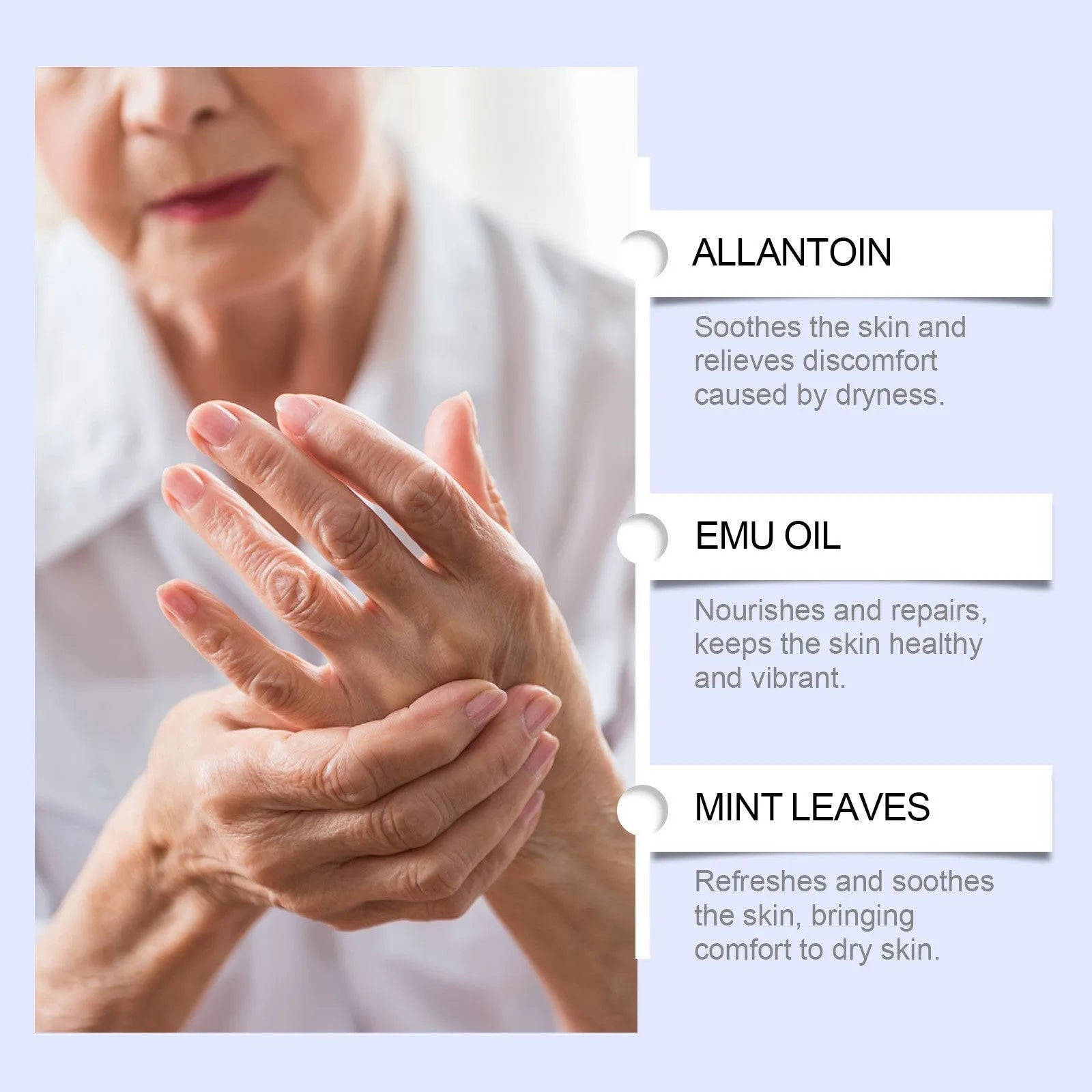 50g tube of joint soothing gel with menthol and emu oil for topical muscle and joint relief
