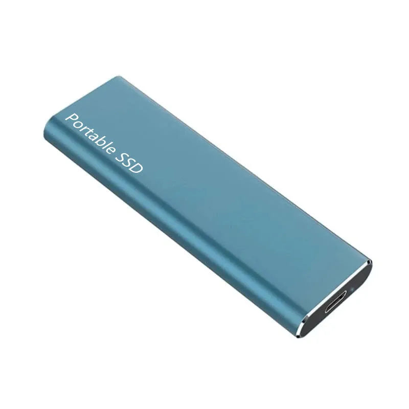 Cross-border hot mobile SSD expansion hard disk with ultra-thin metal shell showing multiple interface colour options