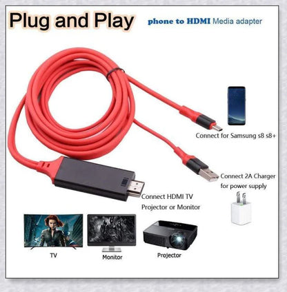 Phone to TV Adapter, a compact device that connects your smartphone to your TV for a big-screen viewing experience